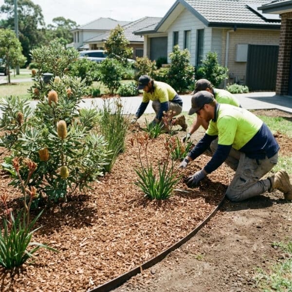 Mulching services Sydney with correct depth and spacing