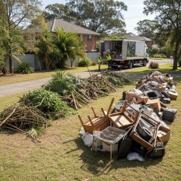 Mixed rubbish removal Sydney yard clean-up