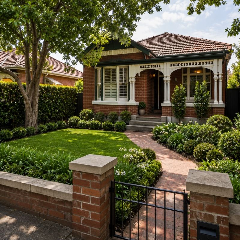 Refreshed front garden on an established Canterbury home