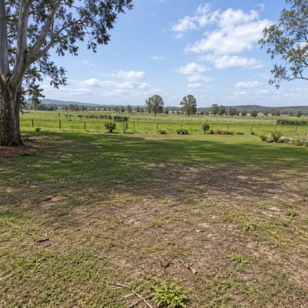 Rural alluvial floodplain block in the Hawkesbury before landscaping