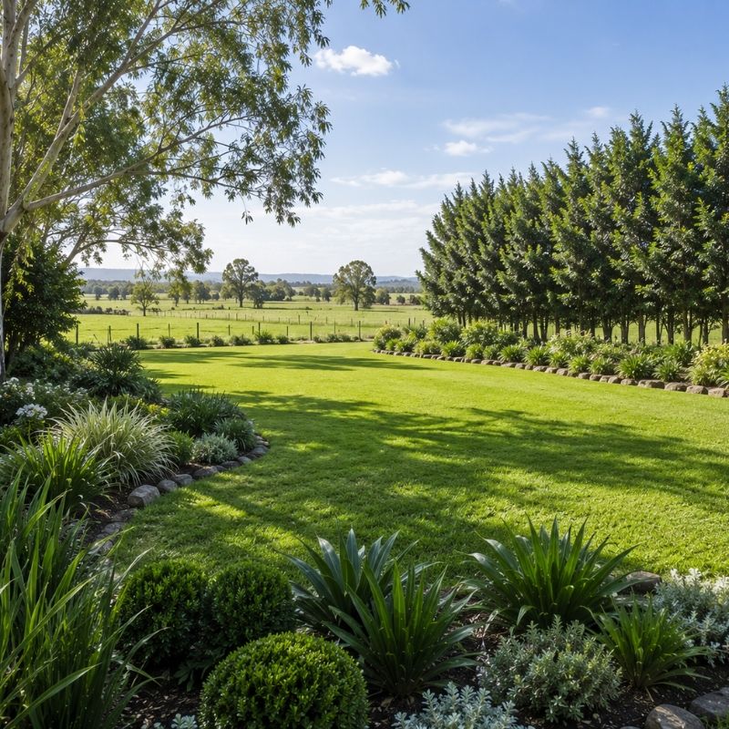 Windbreak planting on a Hawkesbury acreage block